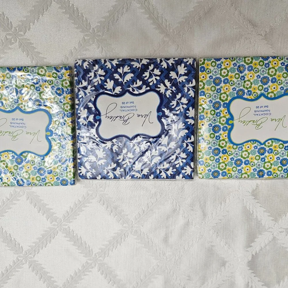 Vera Bradley Cocktail Napkins! New!
